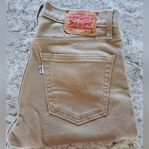 Levi's 511 men's tan stretch jeans 31x32